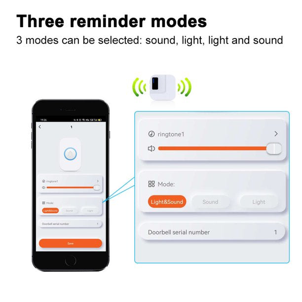 Wireless Smart Caregiver Pager 1 SOS Panic Button 1 Plug-In Receiver